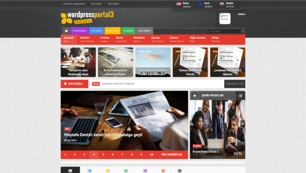 WordPress Mobil Uyumlu Portal 4 Teması